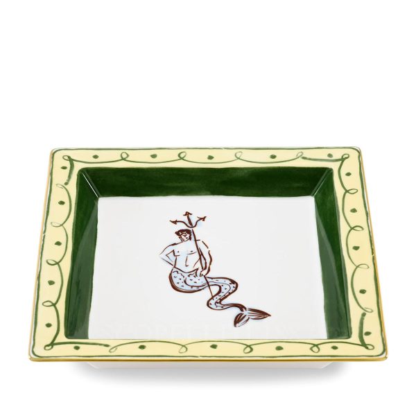 ginori il viaggio di nettuno square tray trident
