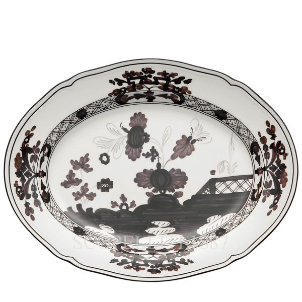 Ginori 1735 Oval Platter Large Oriente Italiano Albus