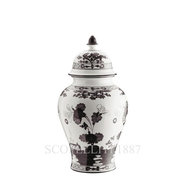Ginori 1735 Potiche Small Vase With Cover Oriente Italiano Albus
