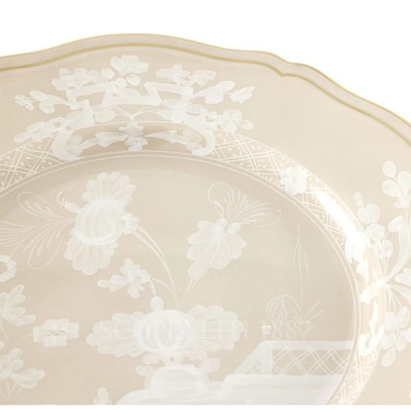 ginori 1735 oriente italiano meringa dinner plate detail