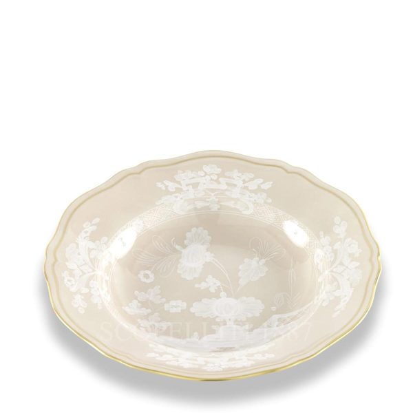 ginori 1735 oriente italiano meringa soup plate view