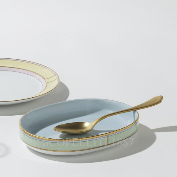 ginori 1735 pickle dish diva green