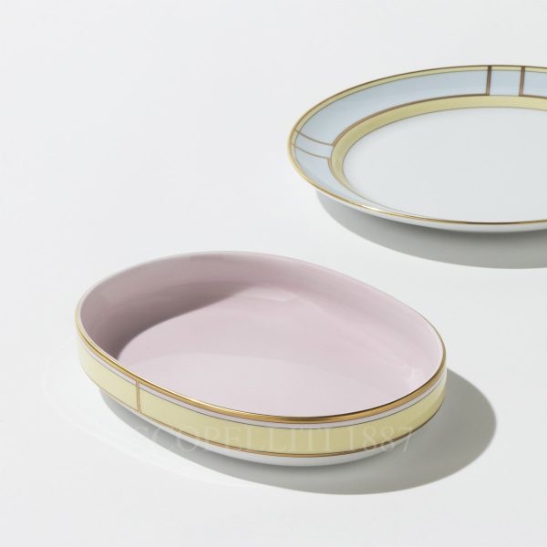 ginori 1735 pickle dish diva yellow