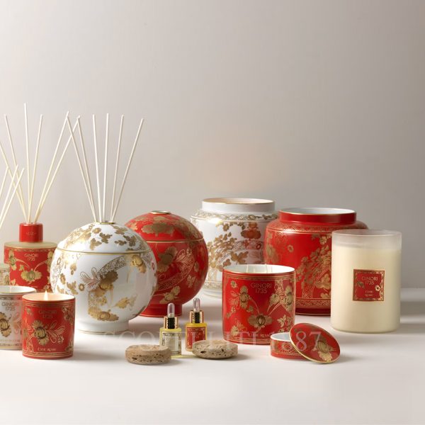 ginori rubrum oriente italiano difusser holder vase