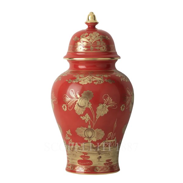Ginori 1735 Oriente Italiano Potiche Vase Rubrum