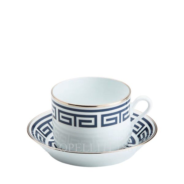 ginori tea cup saucer labirinto blue