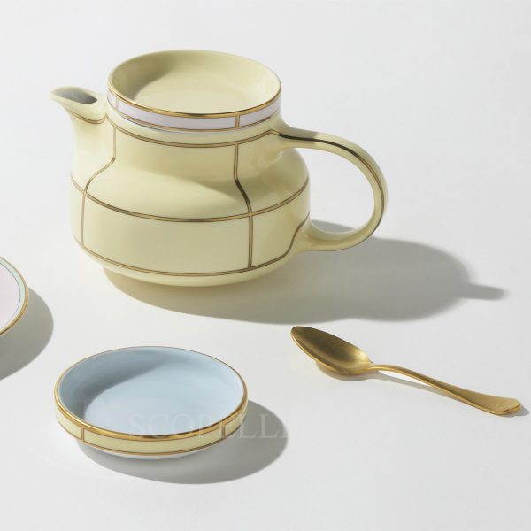 ginori 1735 teapot diva yellow