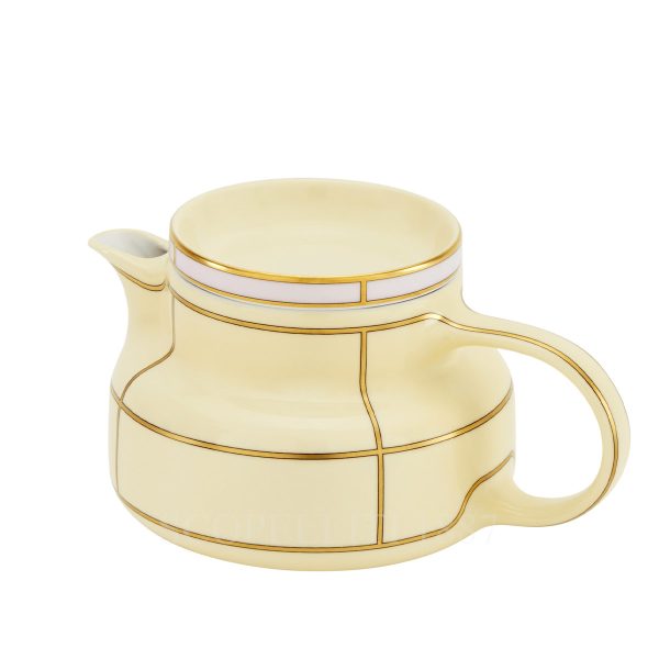 ginori 1735 teapot diva yellow