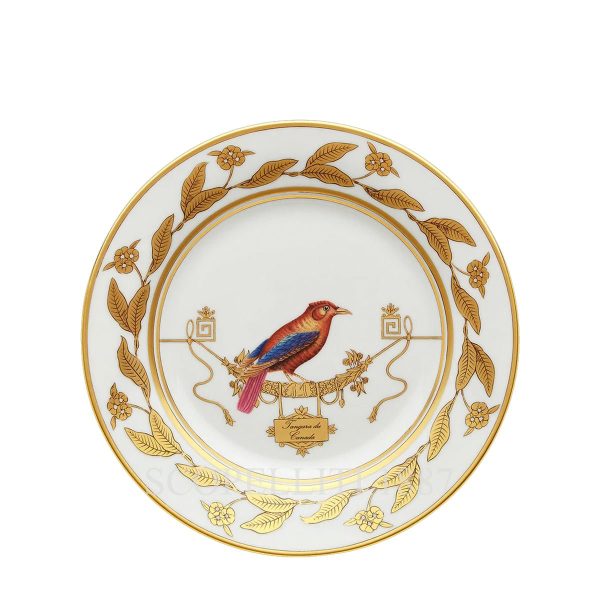 ginori voliere dessert plate tangara du canada