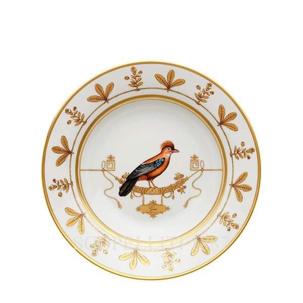 ginori voliere soup plate geai