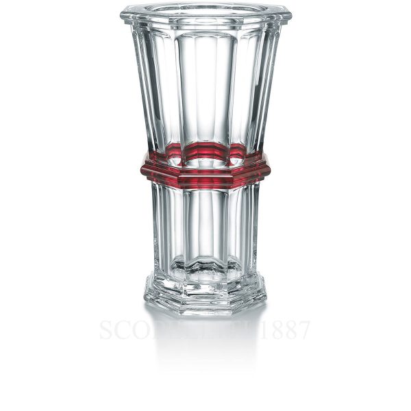 harcourt 1841 vase large red baccarat