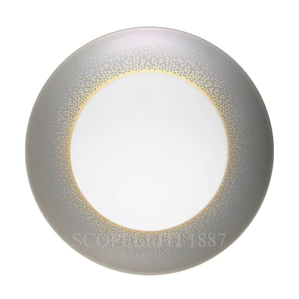 haviland souffle d'or dinner plate silver