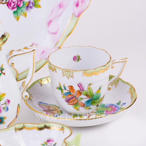 herend coffee cup queen victoria