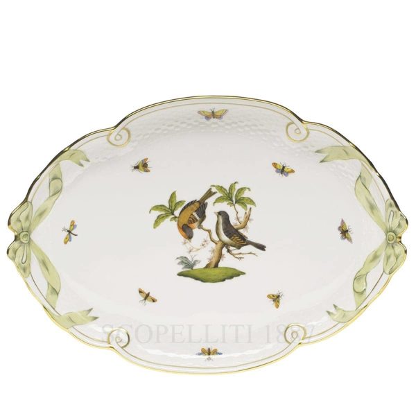 herend porcelain rothschild oval tray