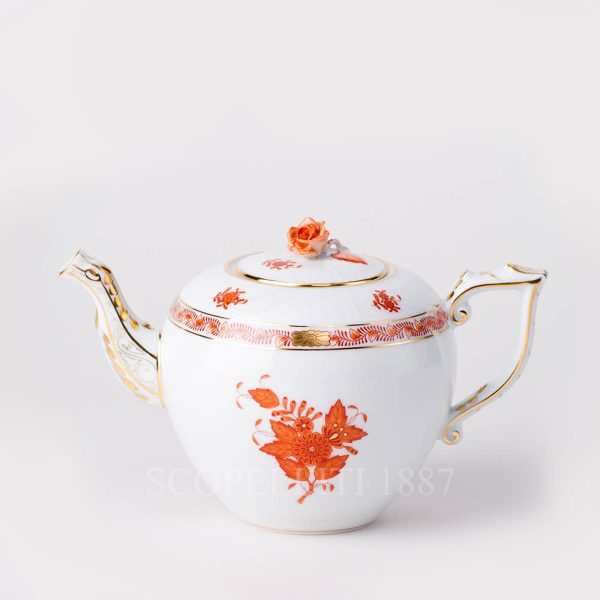 herend teapot rust apponyi