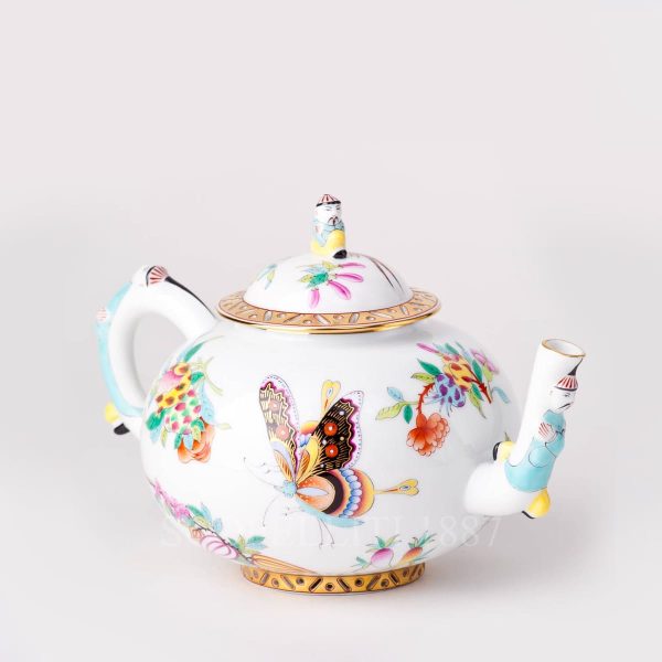teapot herend luxurious butterfly