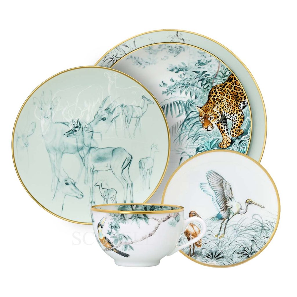 hermes carnets d'equateur dinner set
