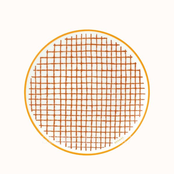 hermes a walk in the garden bread and butter plate orange 14 cm