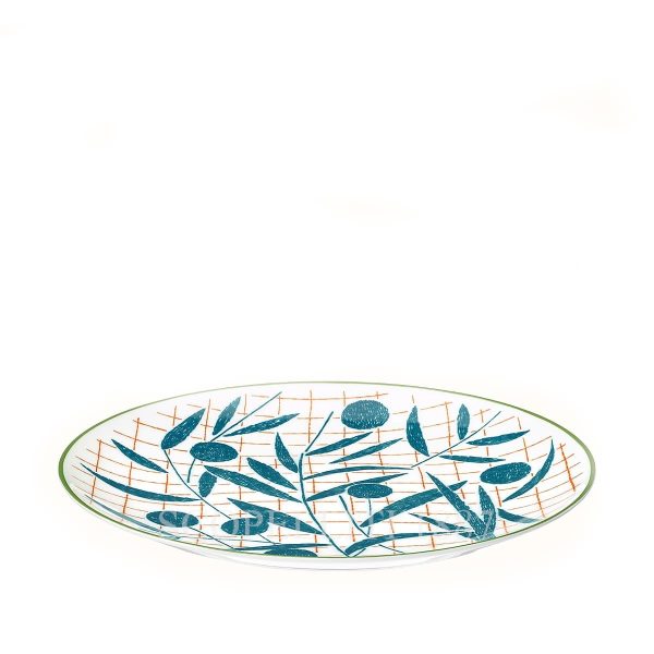 hermes a walk in the garden dessert plate blue 21 cm 02