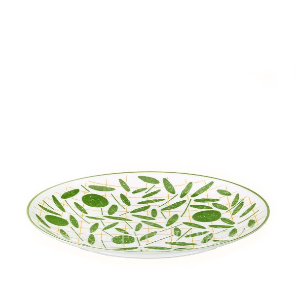 hermes a walk in the garden dessert plate green 21 cm 01