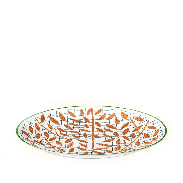 hermes a walk in the garden dessert plate orange 21 cm 02