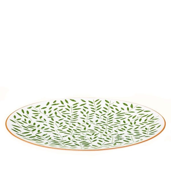 hermes a walk in the garden dinner plate green 27 cm 02