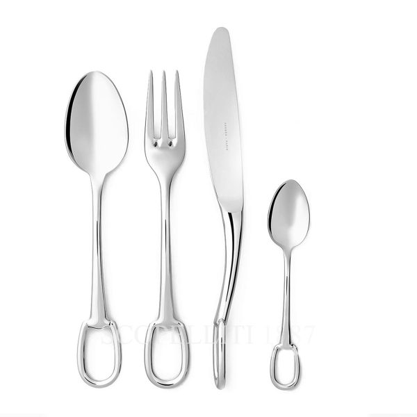 hermes cutlery 24 pieces attelage