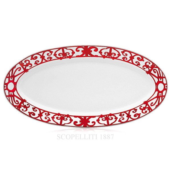 hermes very large oval platter balcon du guadalquivir