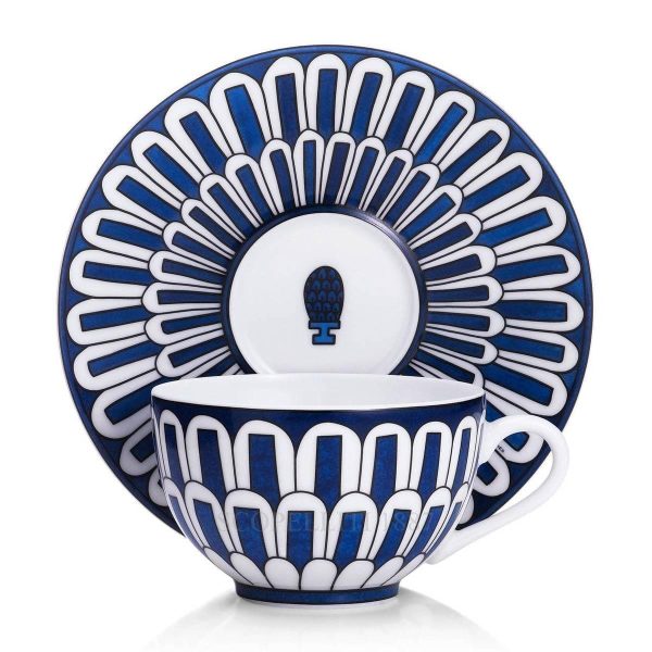 hermès bleus d’ailleurs tea cup and saucer