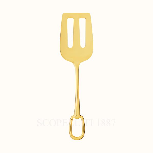 hermes cake server grand attelage gold plated 01