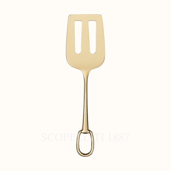 hermes cake server grand attelage gold-plated