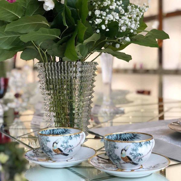 hermes carnets d'equateur set of 2 tea cups