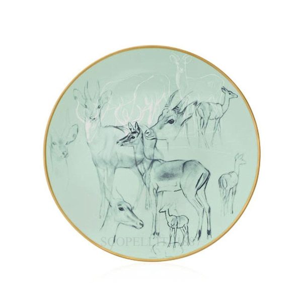 hermes carnets d'equateur dessert plate impalas