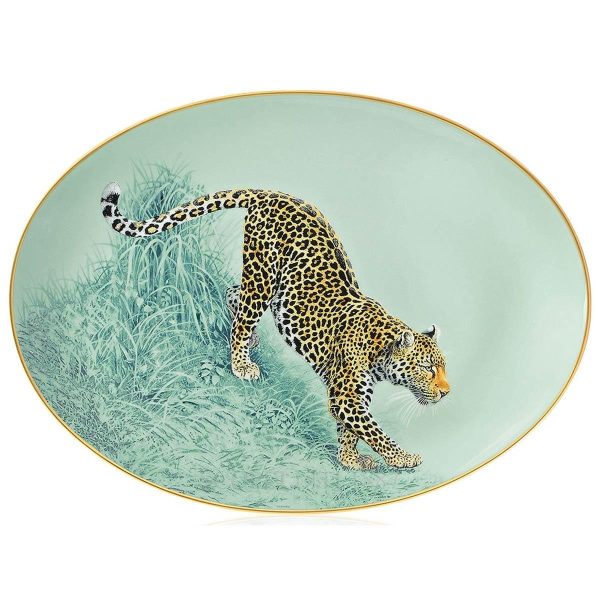 hermes carnets d'equateur oval platter small
