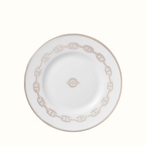 hermes chaine d ancre platine bread and butter plate 16 5 cm