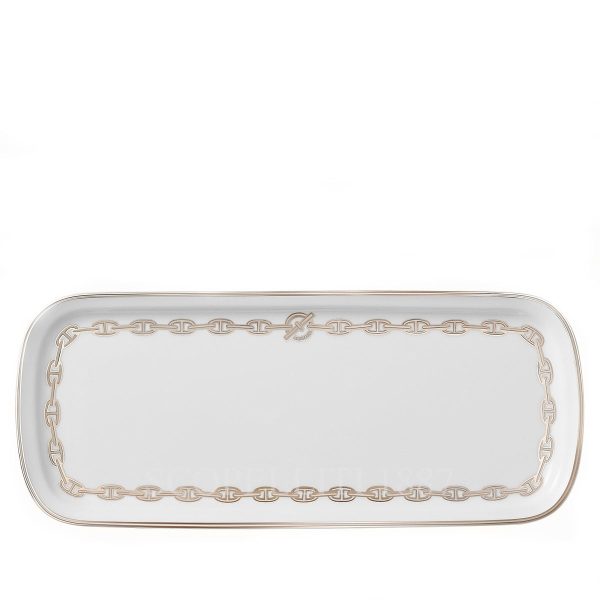 hermes chaine d ancre platine cake platter 36 x 15 cm