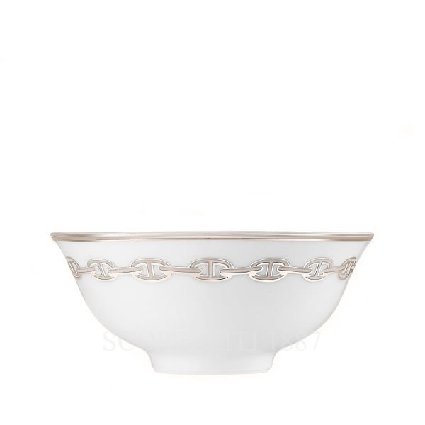 hermes chaine d ancre platine soup bowl 11 cm