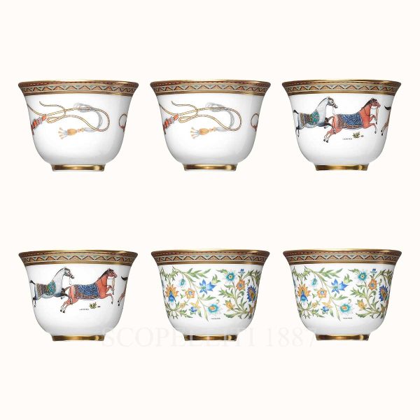 hermes cup set cheval d'orient n.1 to n.3