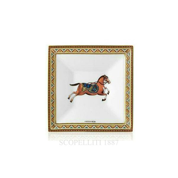 hermes square plate n.1 cheval d'orient