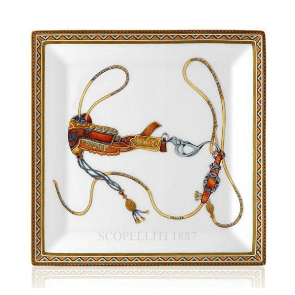 hermes cheval d'orient square plate n.3