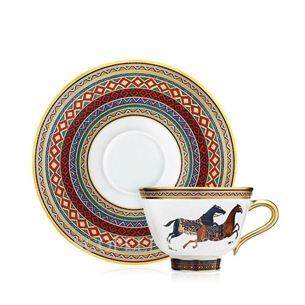 hermes tea cup and saucer n.1 cheval d'orient