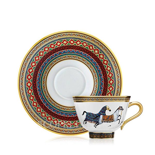 hermes tea cup and saucer n.2 cheval d'orient