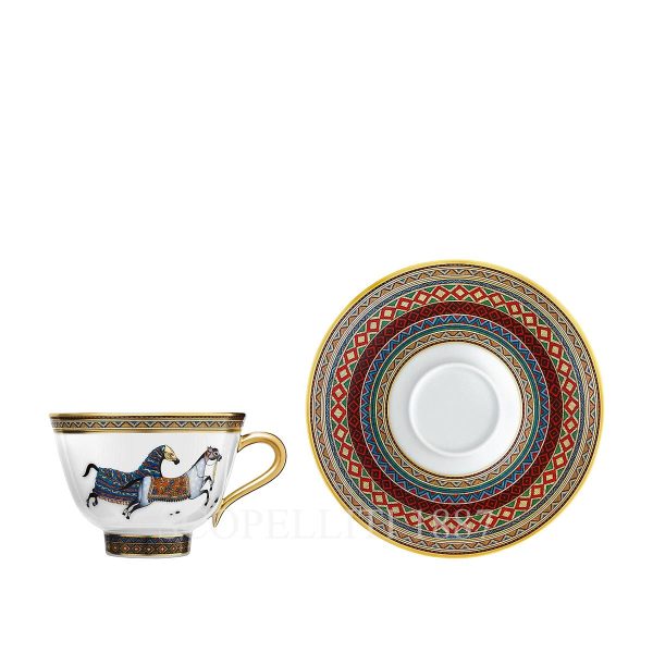 hermes tea cup set cheval d'orient n.2