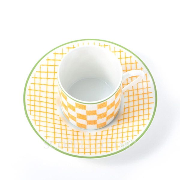 hermes a walk in the garden yellow coffee cup