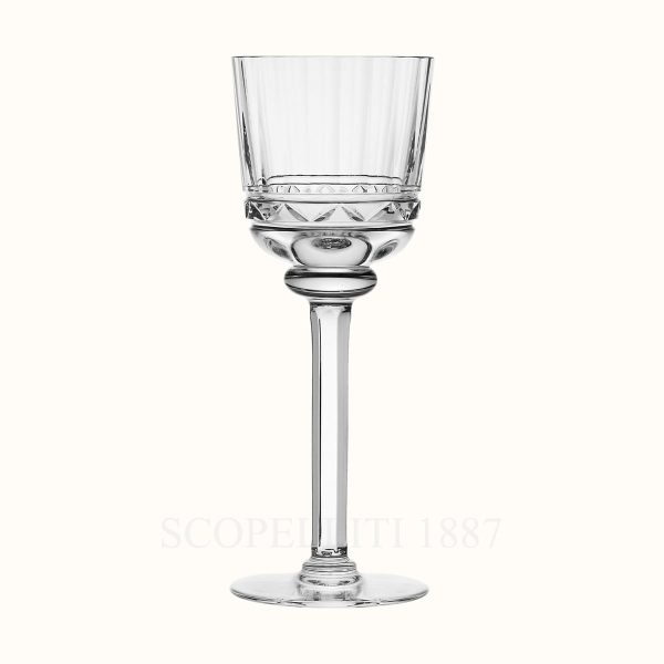 hermes crystal red wine glass iskender