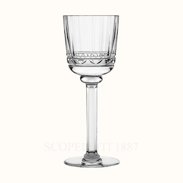 hermes crystal white wine glass iskender