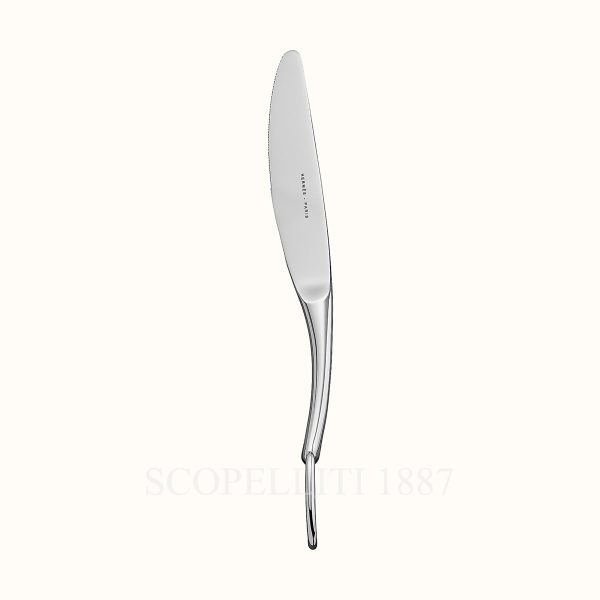 hermes dessert knife attelage silver-plated