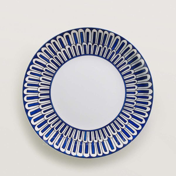 hermès bleus d’ailleurs dessert plate
