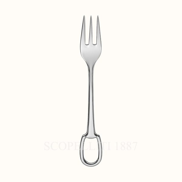 hermes dinner fork attelage silver-plated