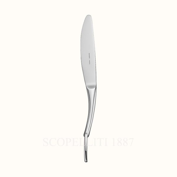 hermes dinner knife attelage silver-plated